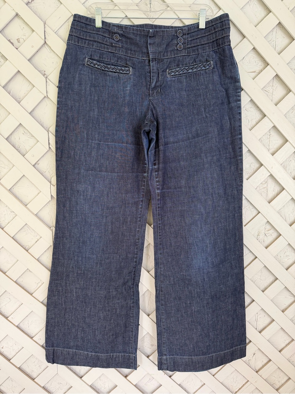 Daughters of the Liberation Wide Leg Chambray Jeans Soft Denim 34/36 Waist